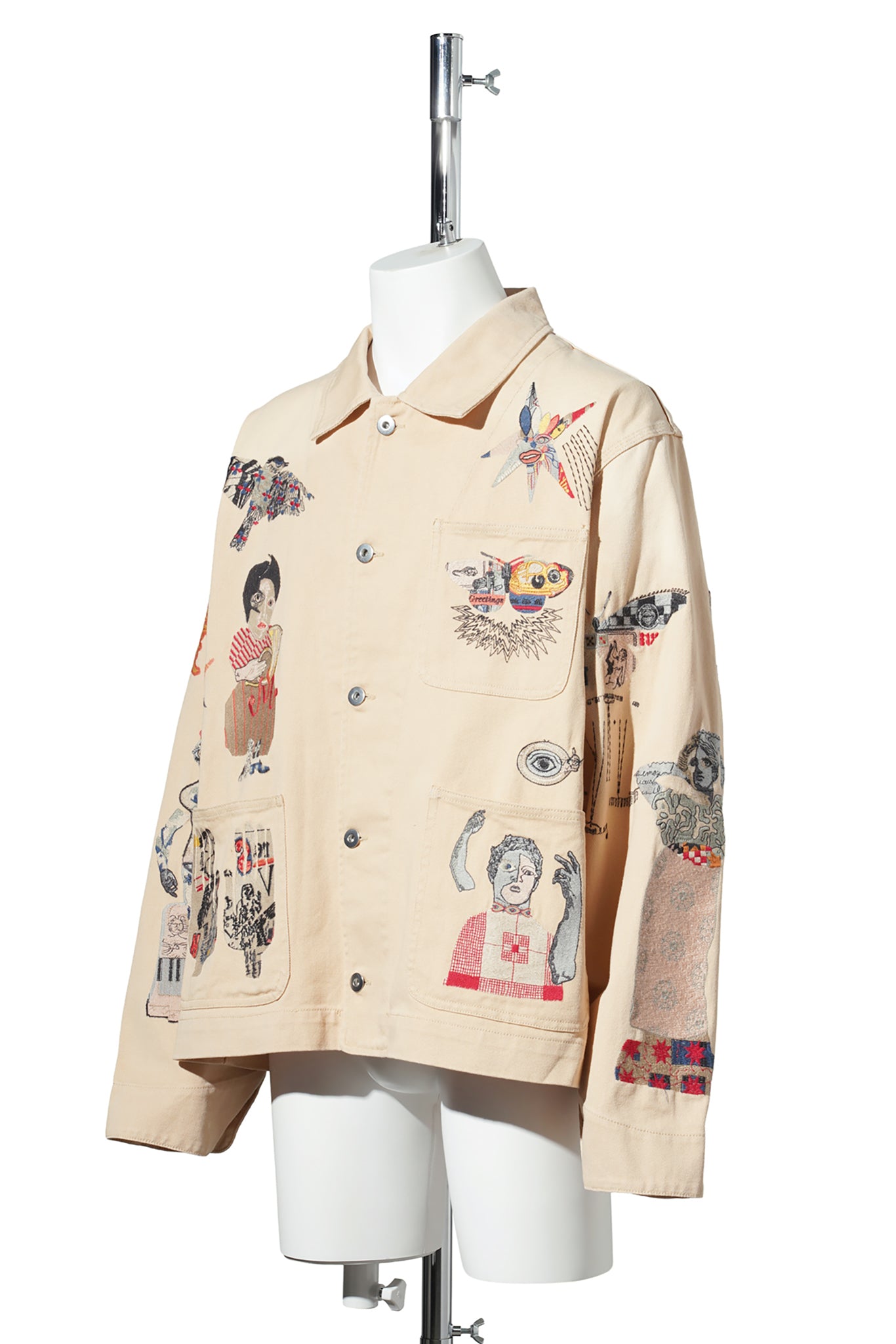 COLLAGE CHORE JACKET / HAY