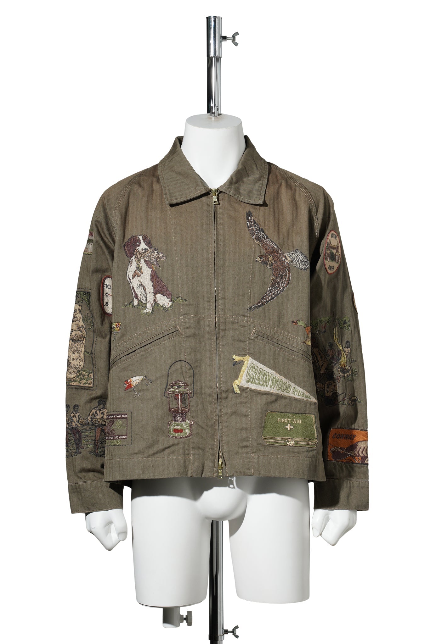 TRAIL ZIP JACKET / ARM GREEN