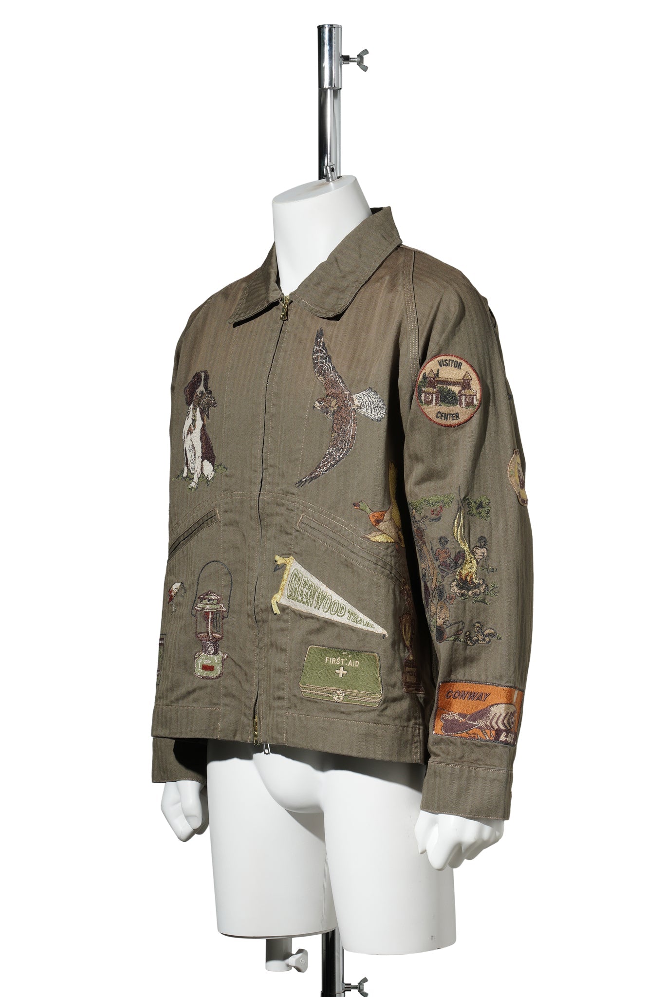 TRAIL ZIP JACKET / ARM GREEN