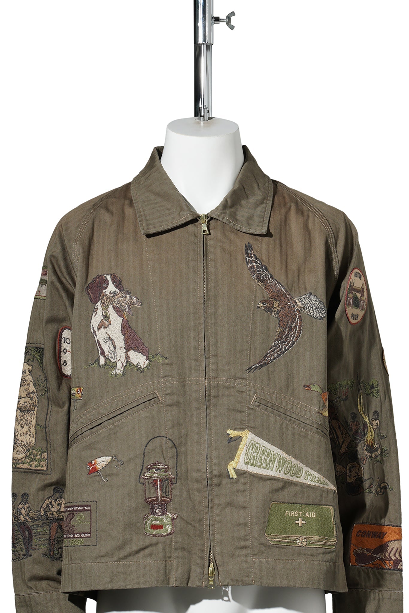 TRAIL ZIP JACKET / ARM GREEN