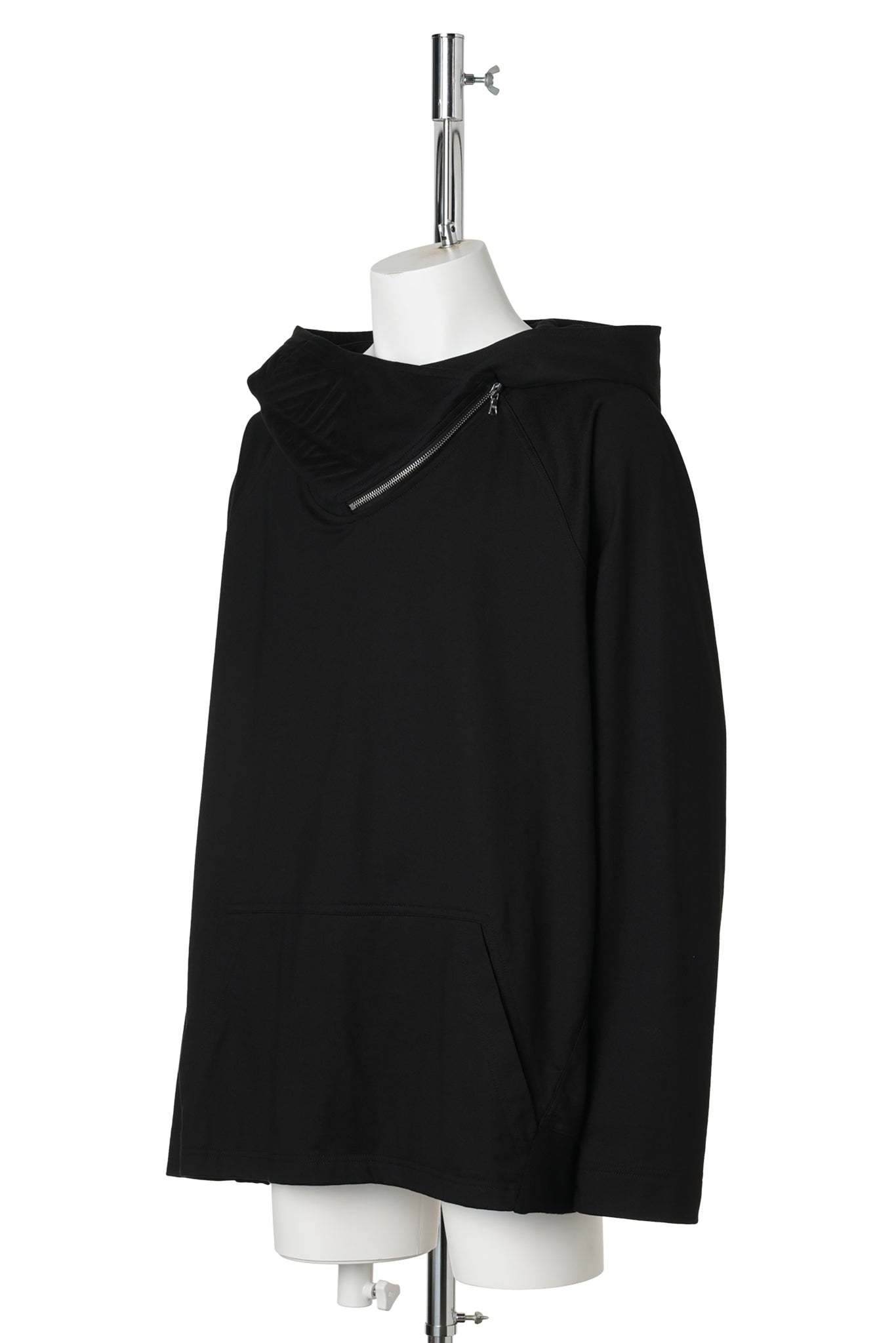 3D EMBOSSED ZIP HOODIE / 3D EMBOSSED BLACK COTTON