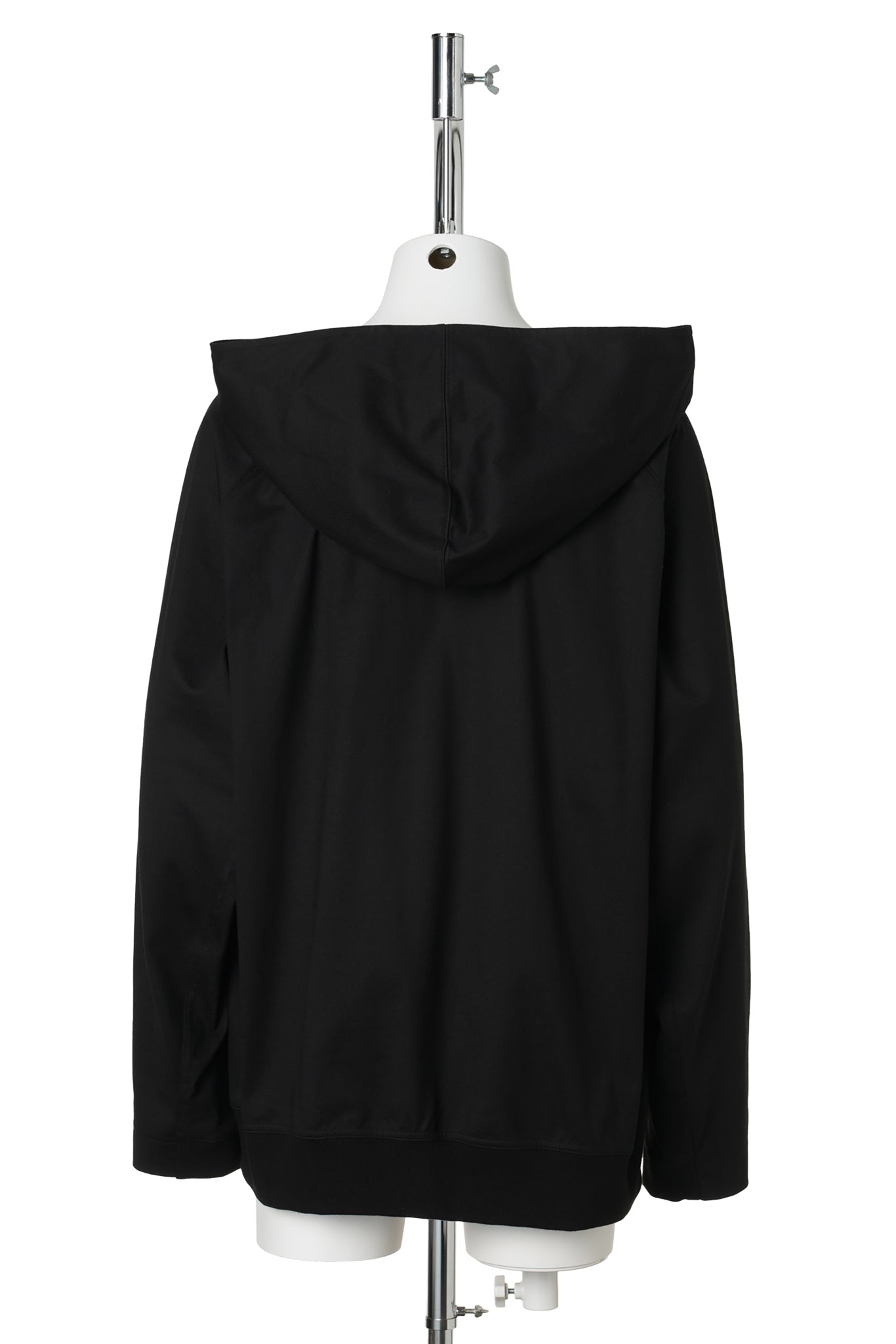 3D EMBOSSED ZIP HOODIE / 3D EMBOSSED BLACK COTTON