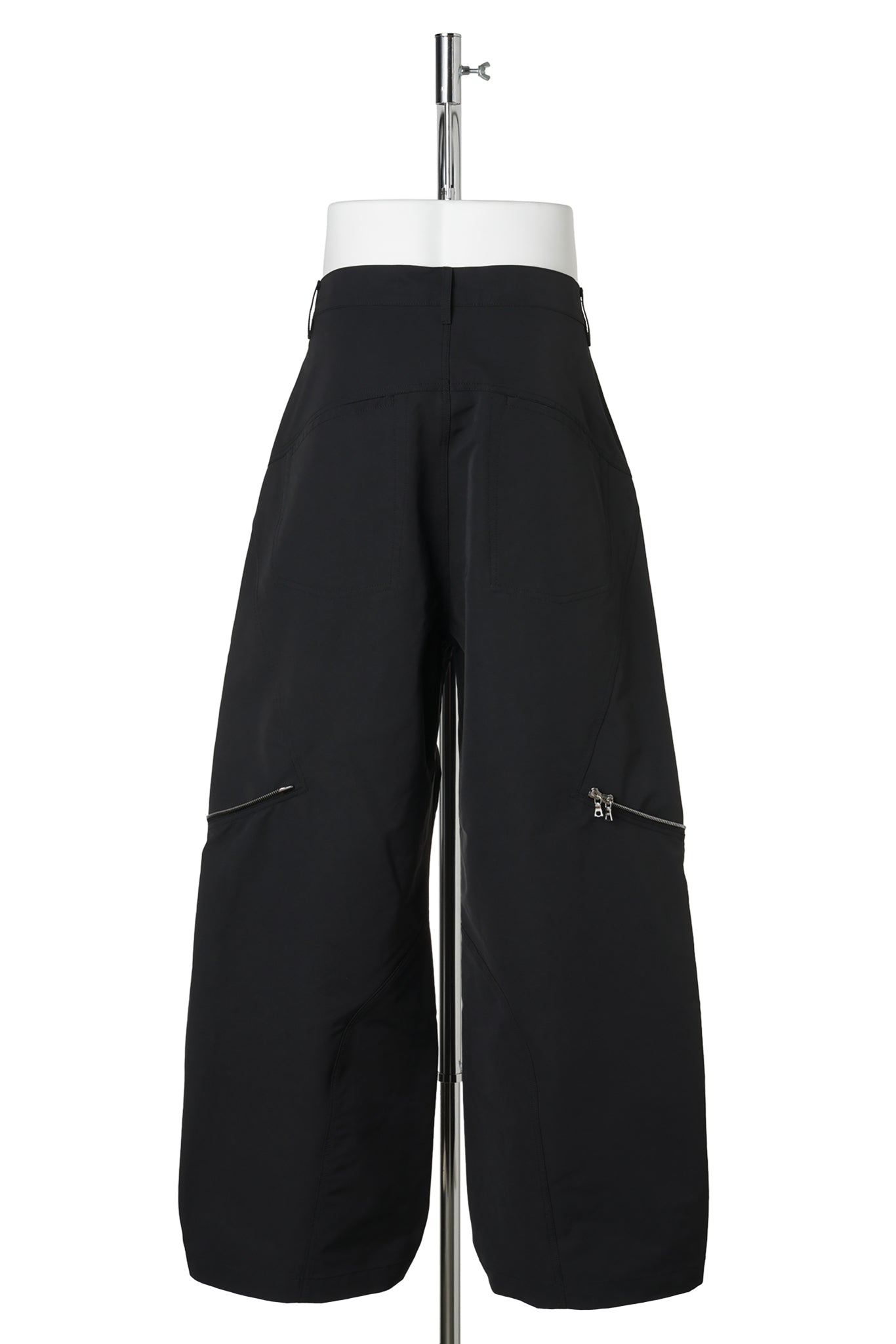 3D PRINTED DETACHABLE BAG TROUSERS / JET BLACK 3D PRINTED BLACK MESH+BLACK RENYLON