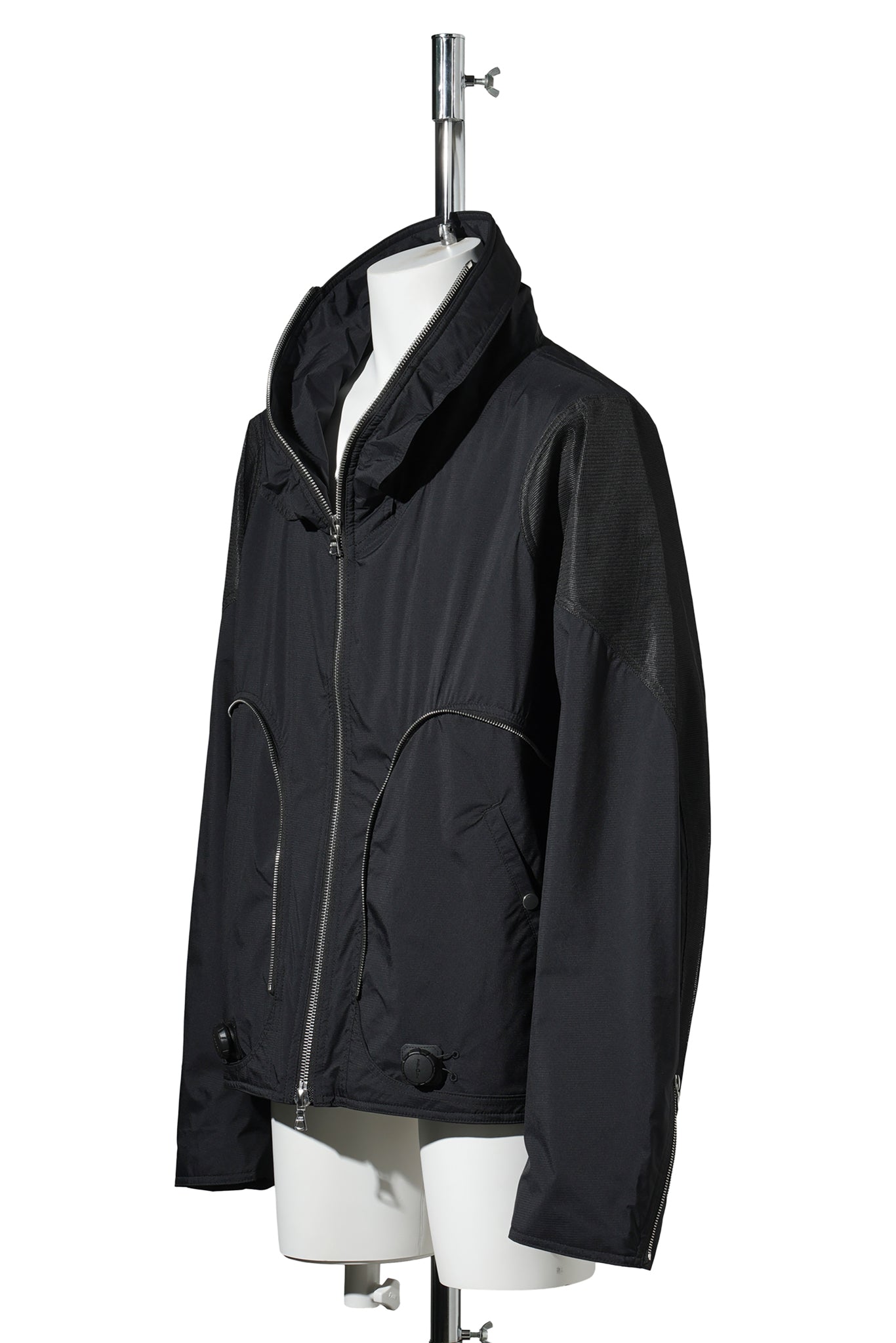 3D PRINTED TRANSFORMABLE JACKET / BLACK&WHITE 3D PRINTED BLACK