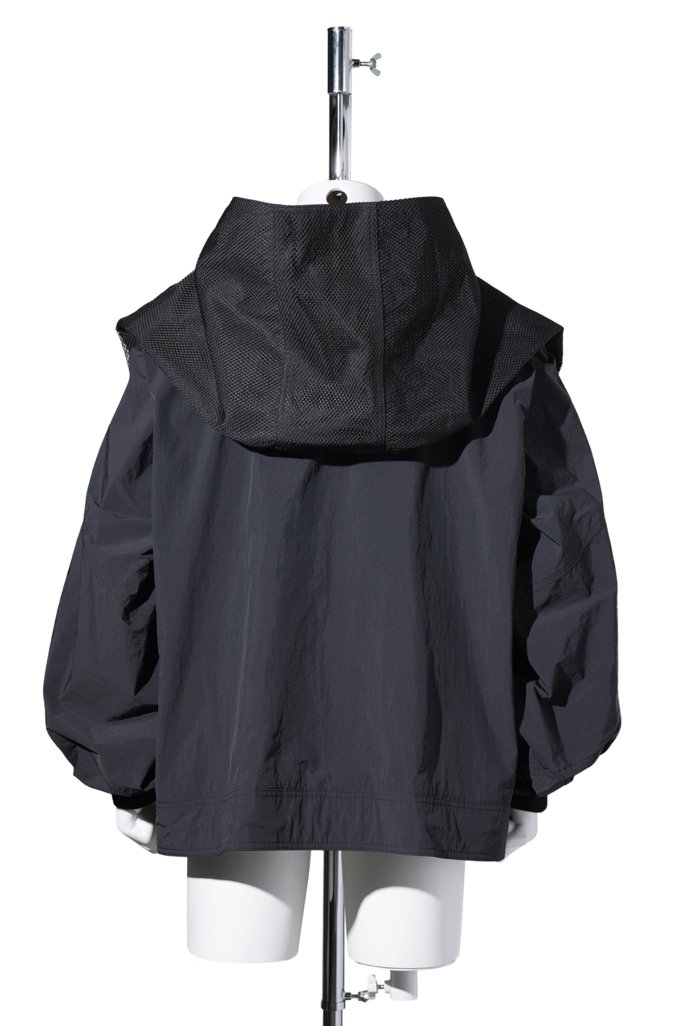 3D PRINTED KAPOK JACKET / BLACK 3D PRINTED