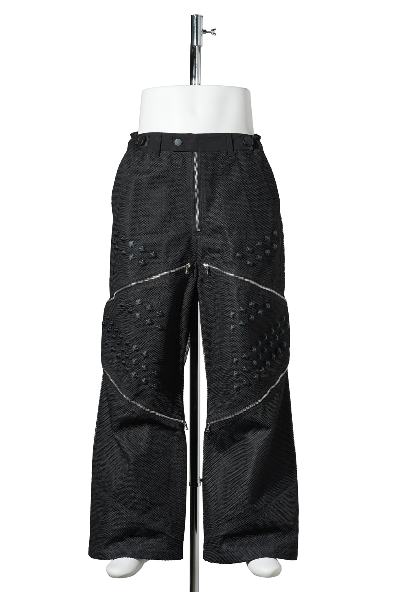 3D PRINTED CIRCLE TROUSERS / ZET BLACK 3D PRINTED