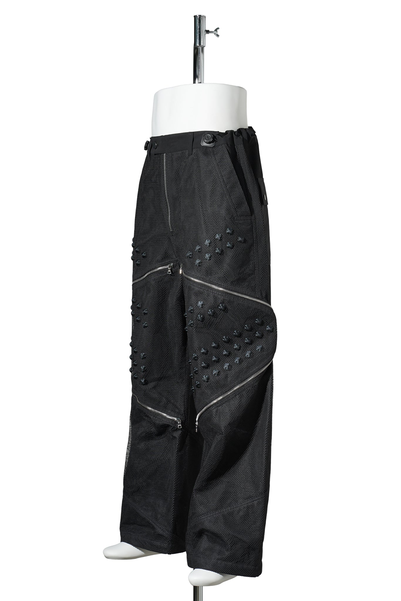 3D PRINTED CIRCLE TROUSERS / ZET BLACK 3D PRINTED