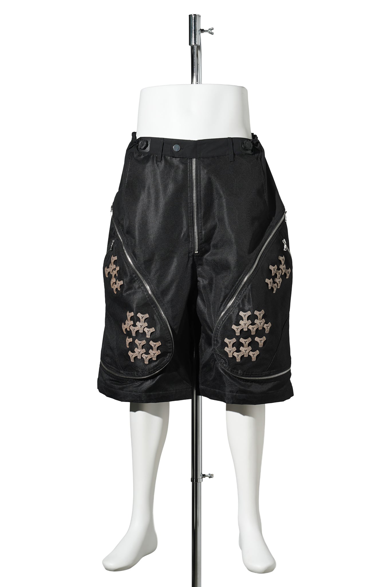 3D PRINTED TRANSFORMABLE SHORTS / ROCK BROWN 3D PRINTED