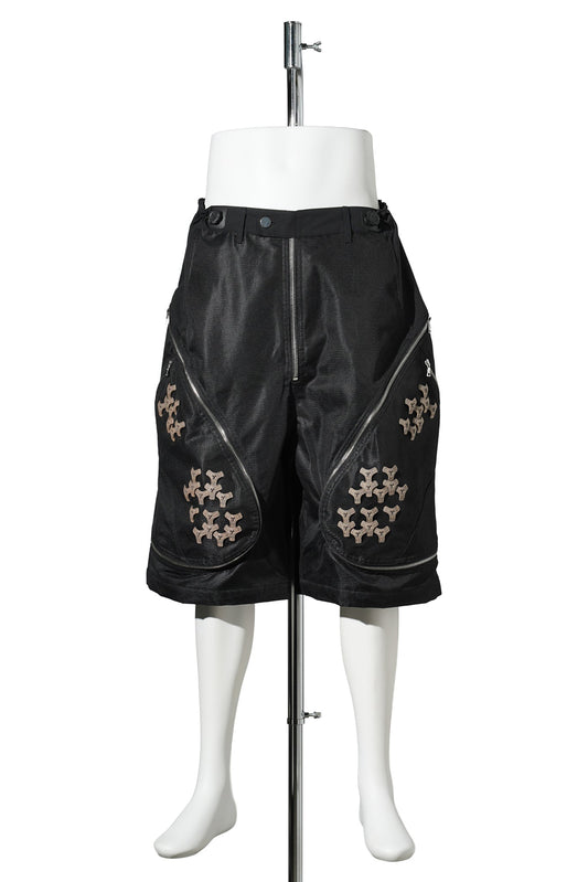 3D PRINTED TRANSFORMABLE SHORTS / ROCK BROWN 3D PRINTED