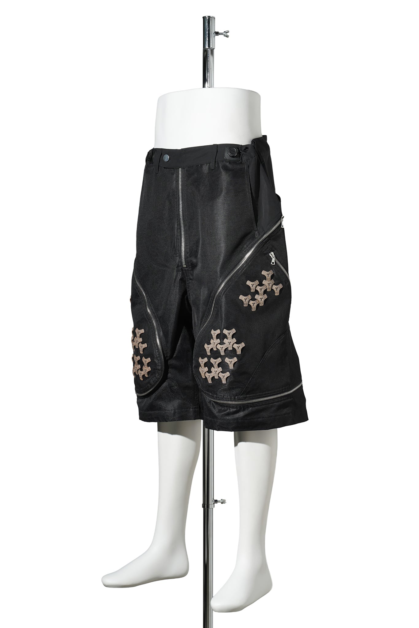 3D PRINTED TRANSFORMABLE SHORTS / ROCK BROWN 3D PRINTED