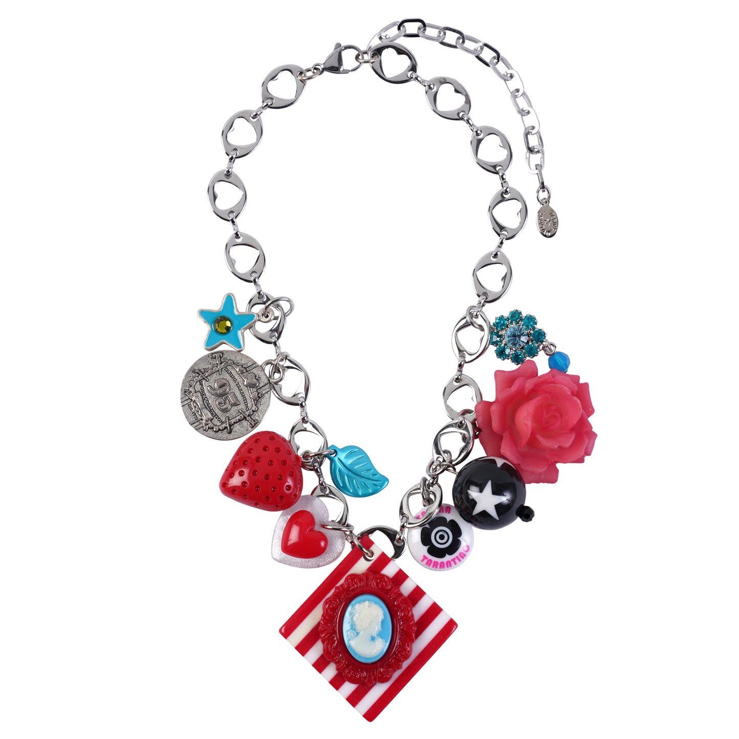 SUMMER OF 95’ NECKLACE / MULTI RED/BLUE