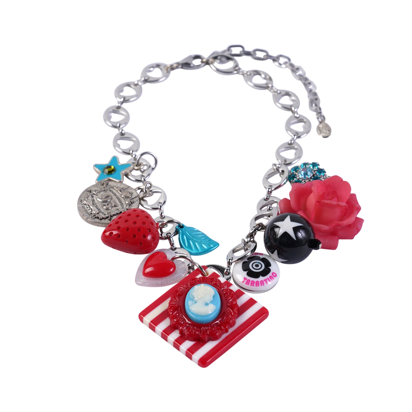 SUMMER OF 95’ NECKLACE / MULTI RED/BLUE