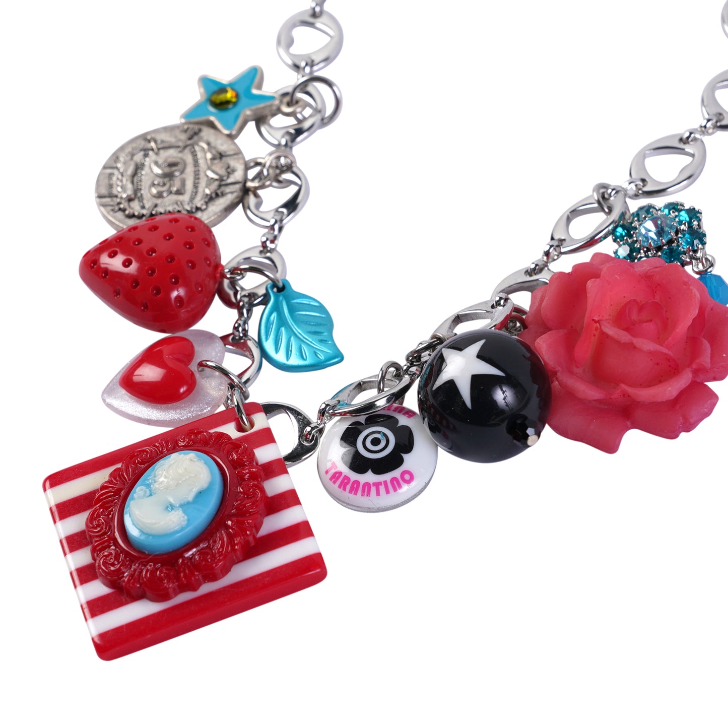 SUMMER OF 95’ NECKLACE / MULTI RED/BLUE