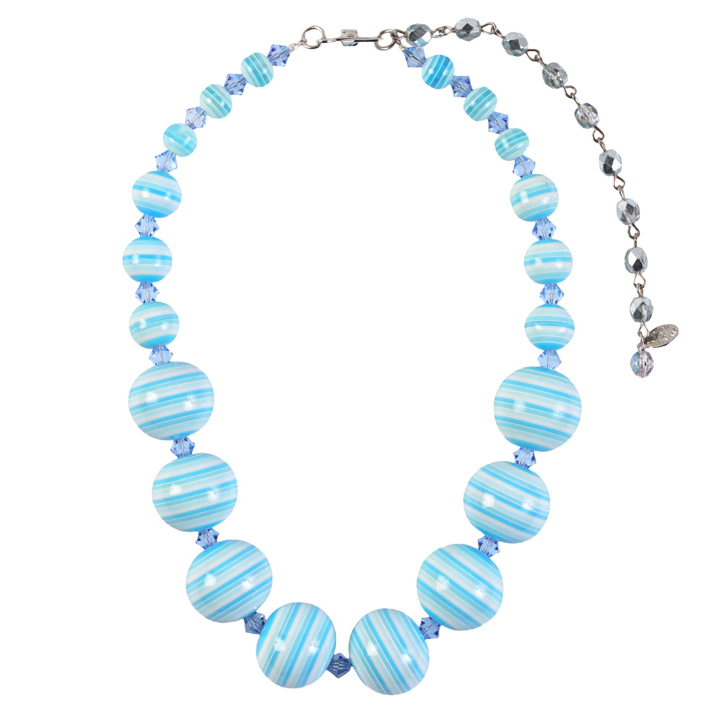 STRIPE NECKLACE / BLUE
