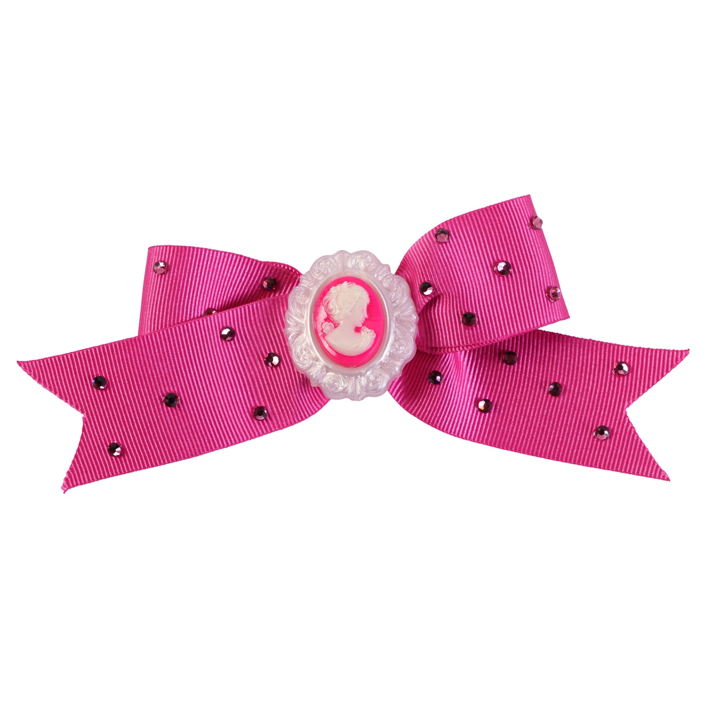 NEON BOW CAMEO CLIP / PINK