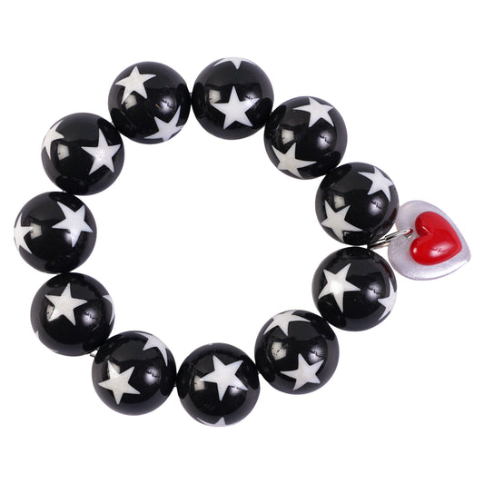 STARS AND STARS BRACELET / BLACK