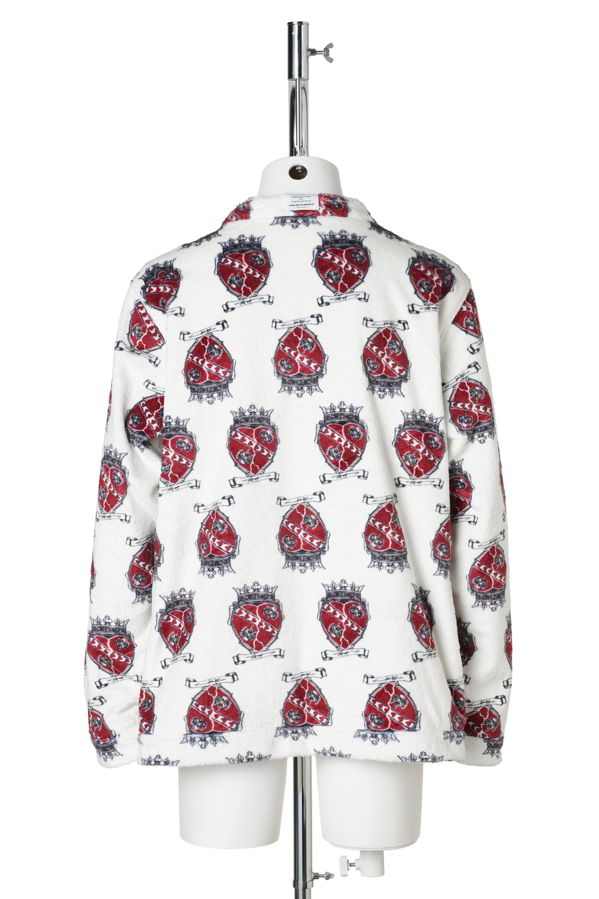 FUR TRANSFER COLLARLESS JACKET / HEART