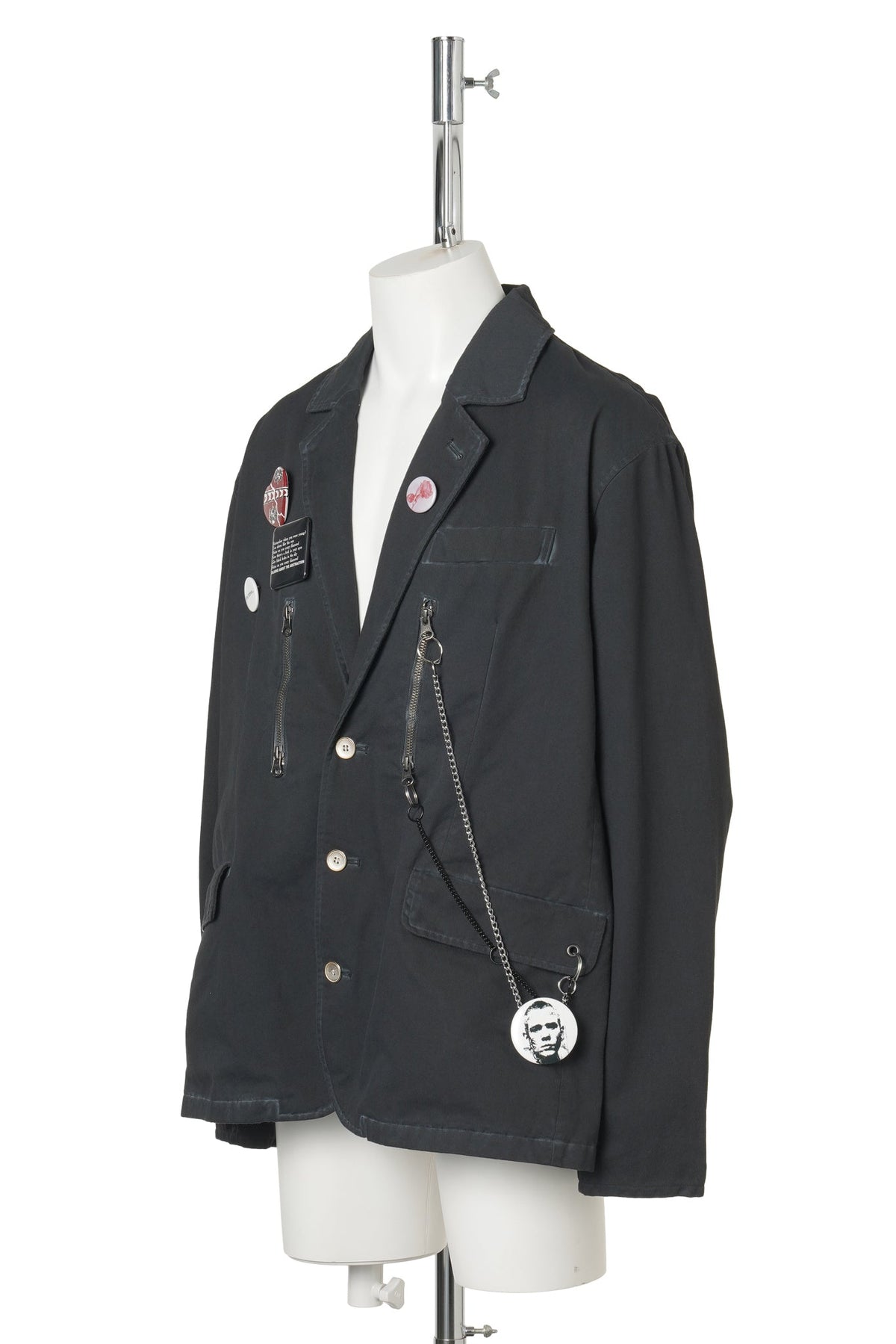 CHAIN TAILORED JACKET / BLACK