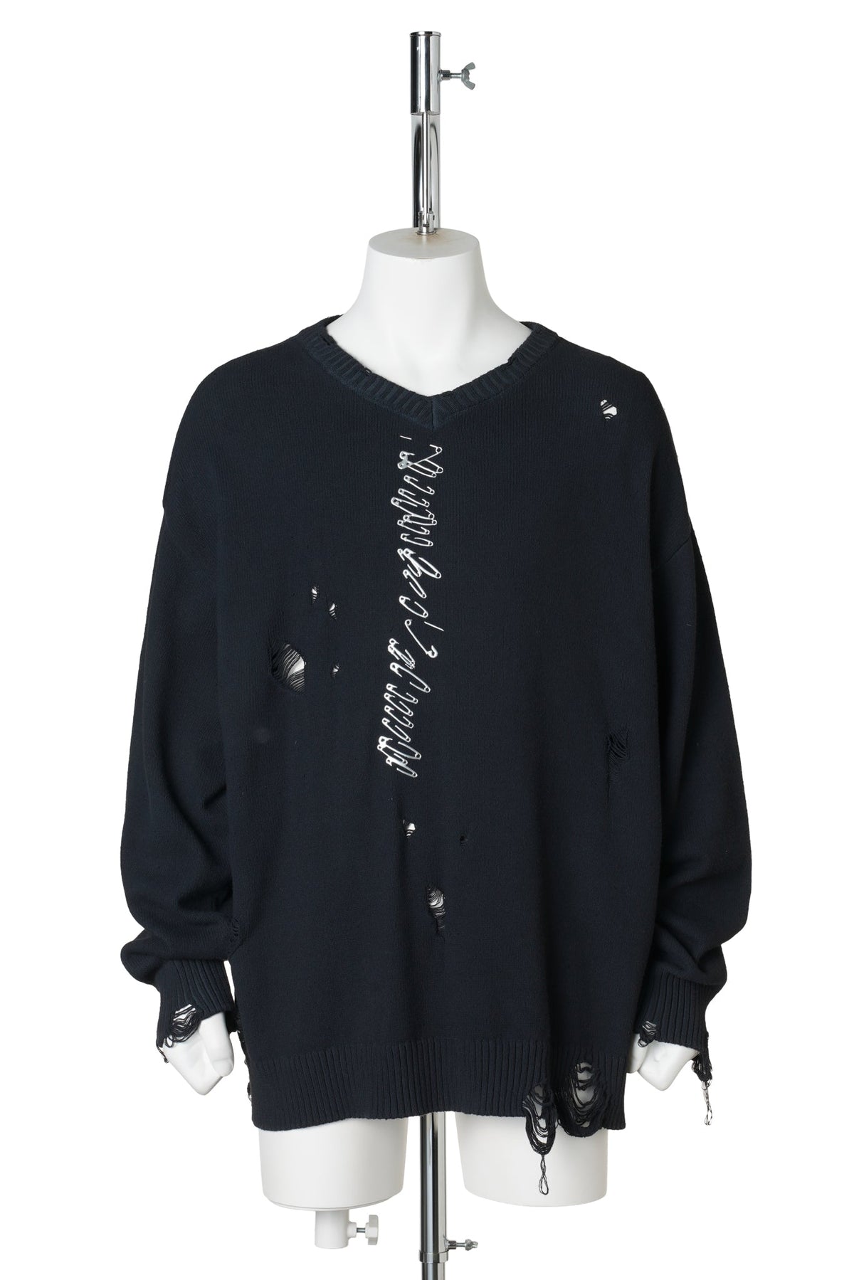 DAMAGE COTTPN KNIT / CROSS