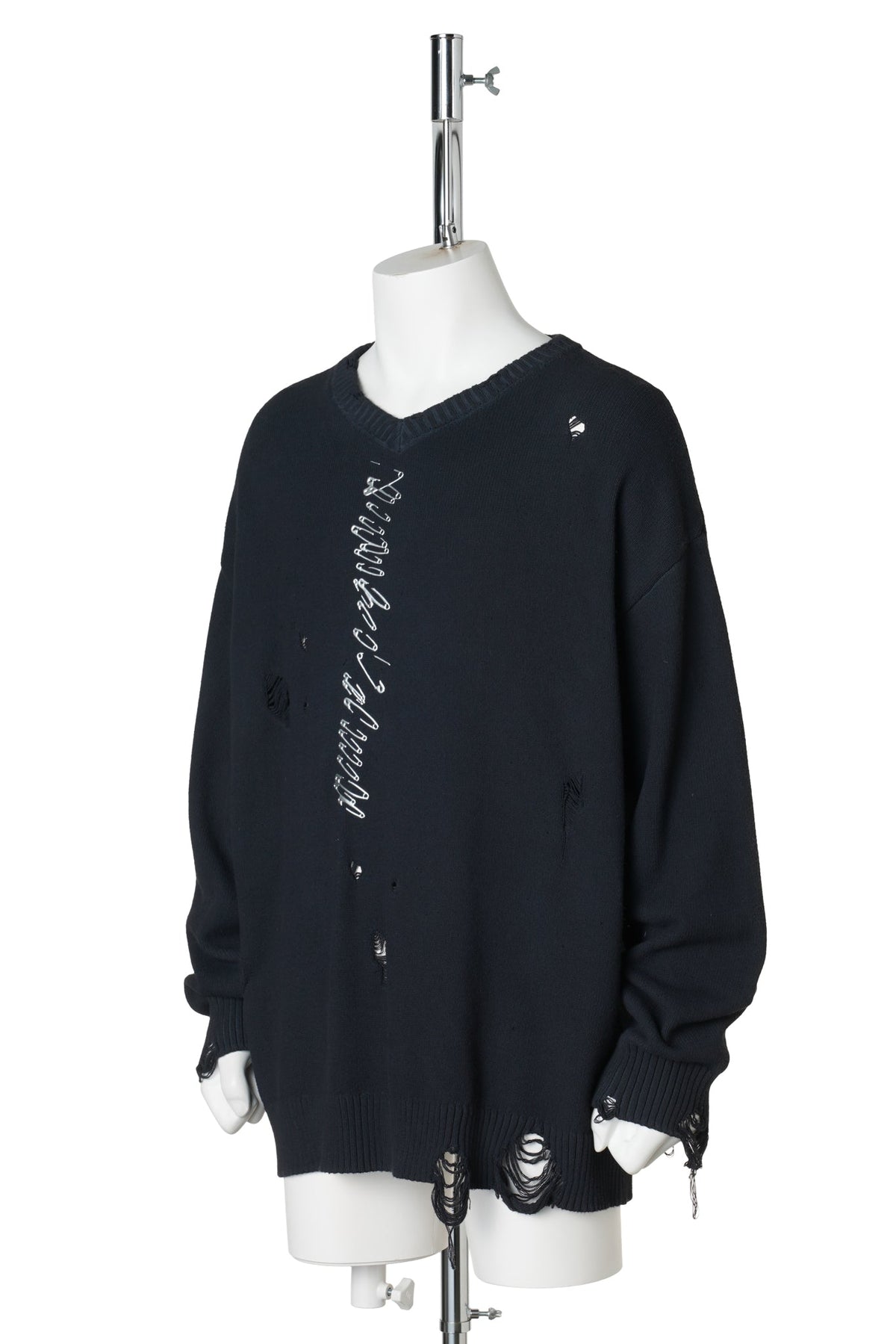 DAMAGE COTTPN KNIT / CROSS