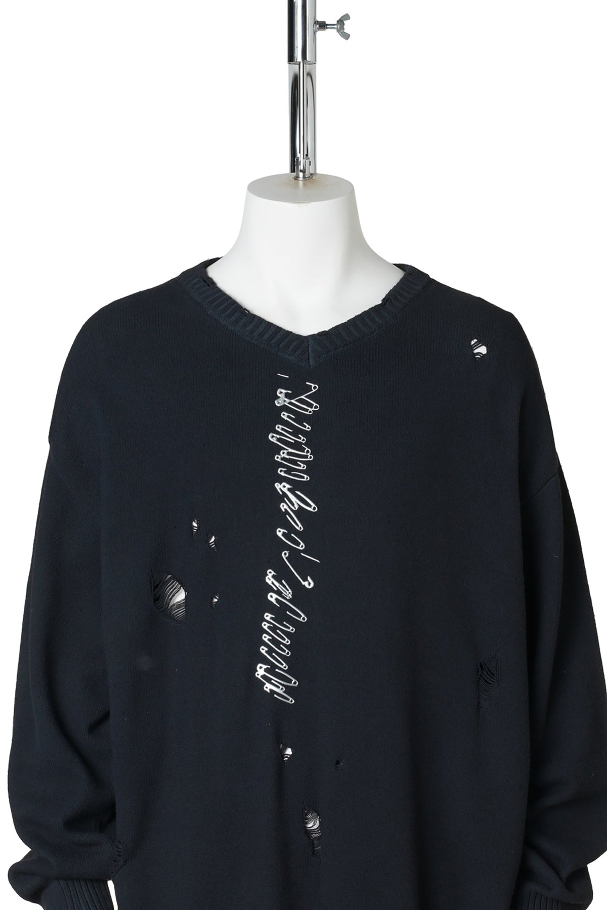 DAMAGE COTTPN KNIT / CROSS