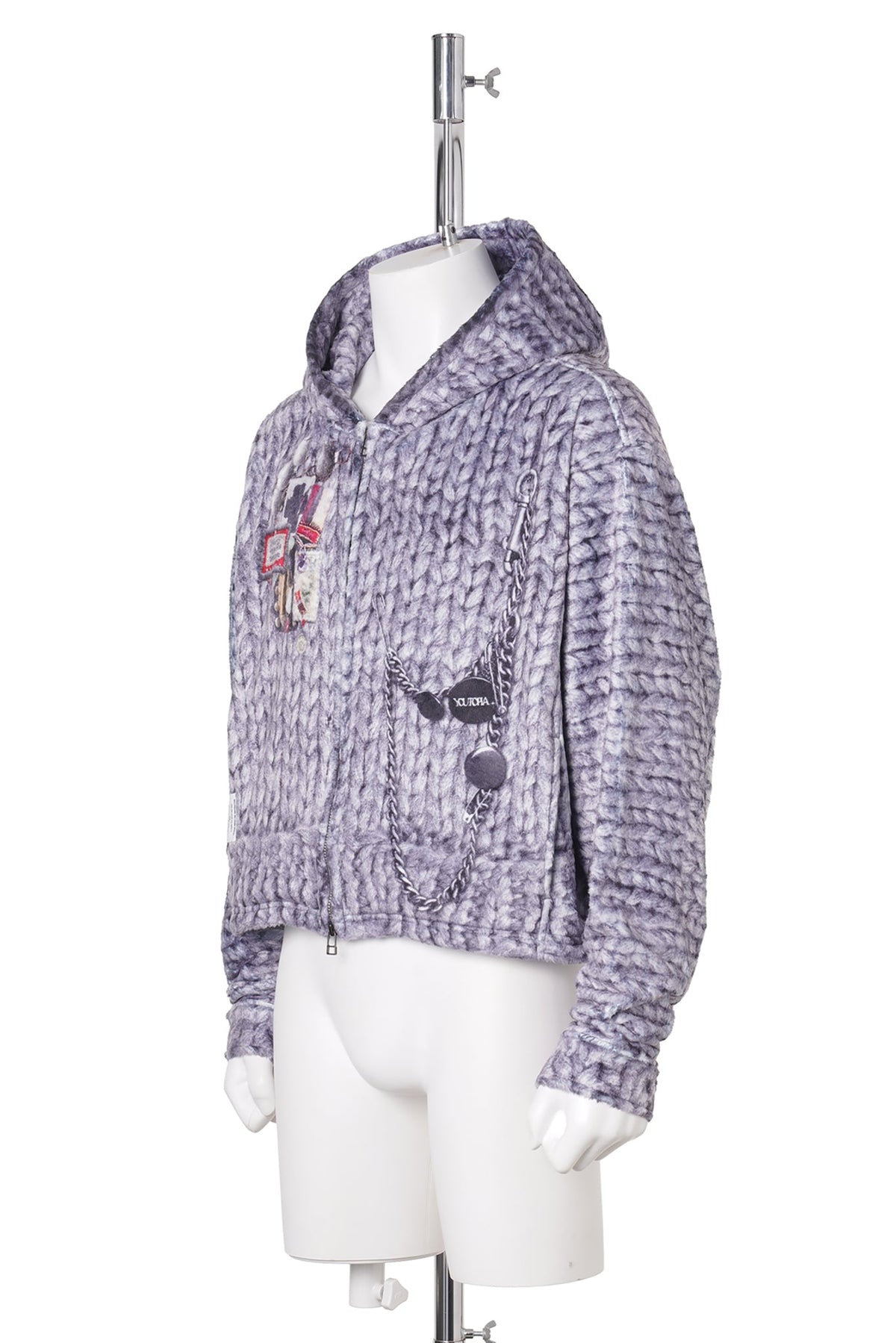 TRANSFER PRINT DOLMAN PARKA / KNIT