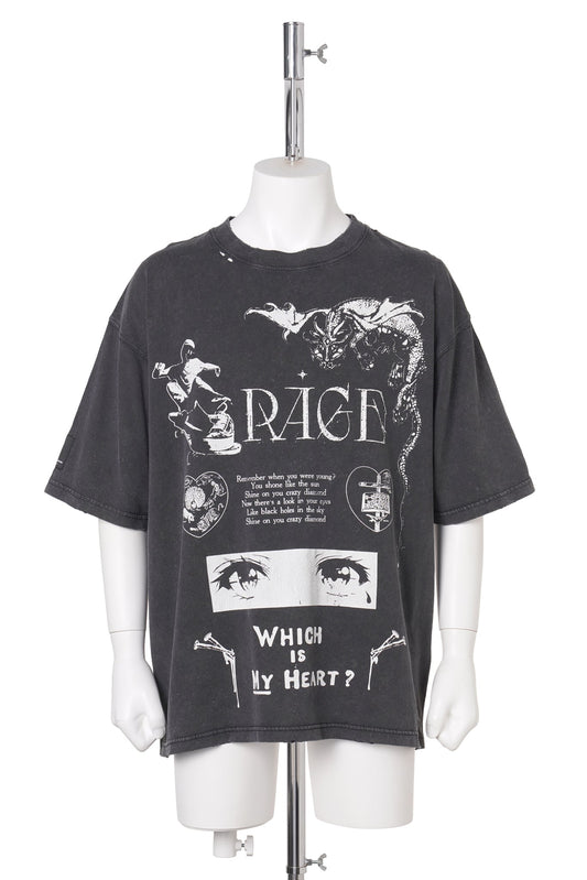 RAGE T-SHIRTS / BLACK