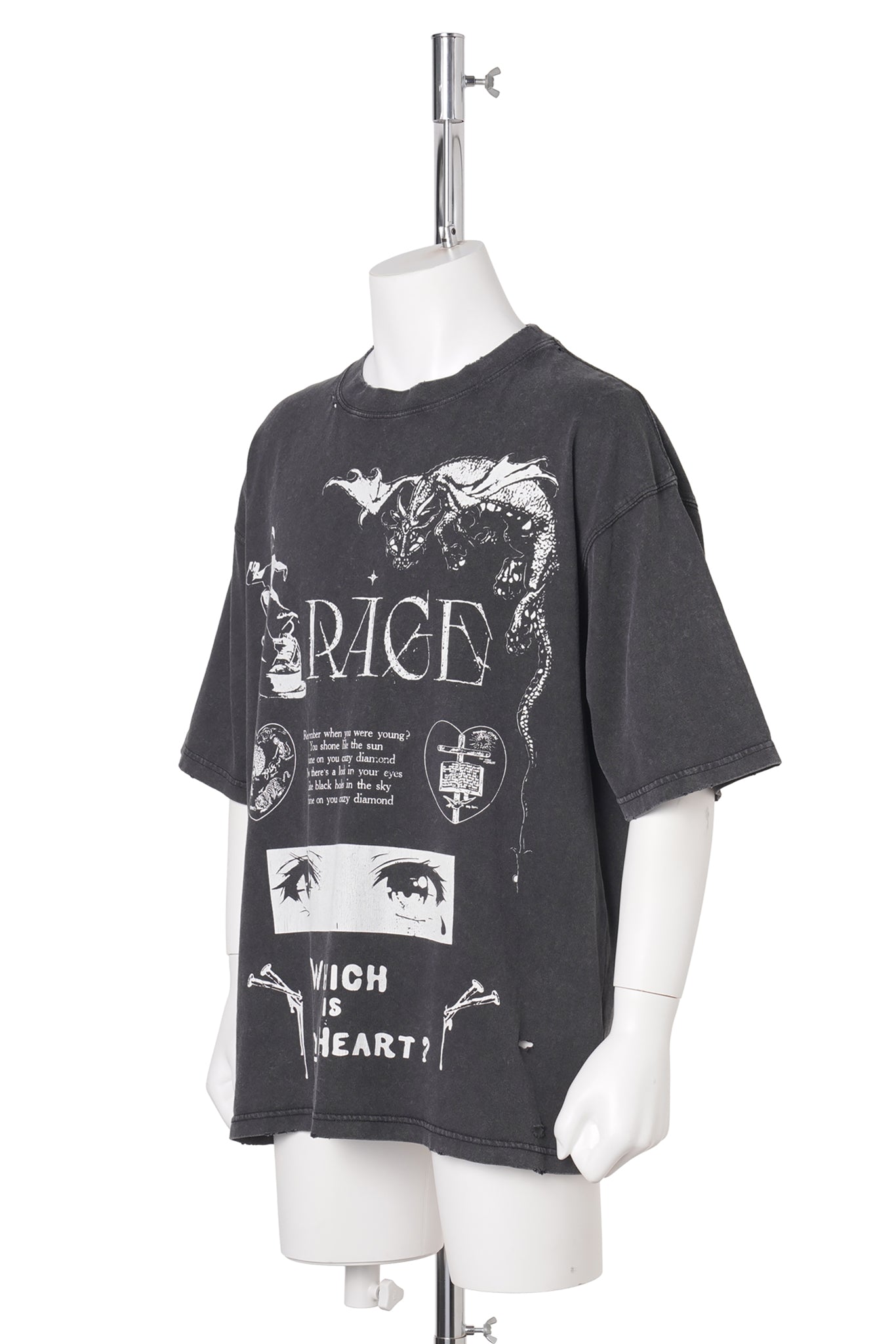 RAGE T-SHIRTS / BLACK