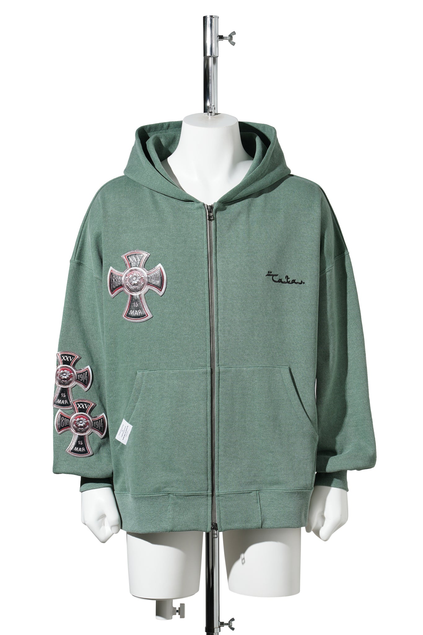 3D CROSS PARKA / GREEN