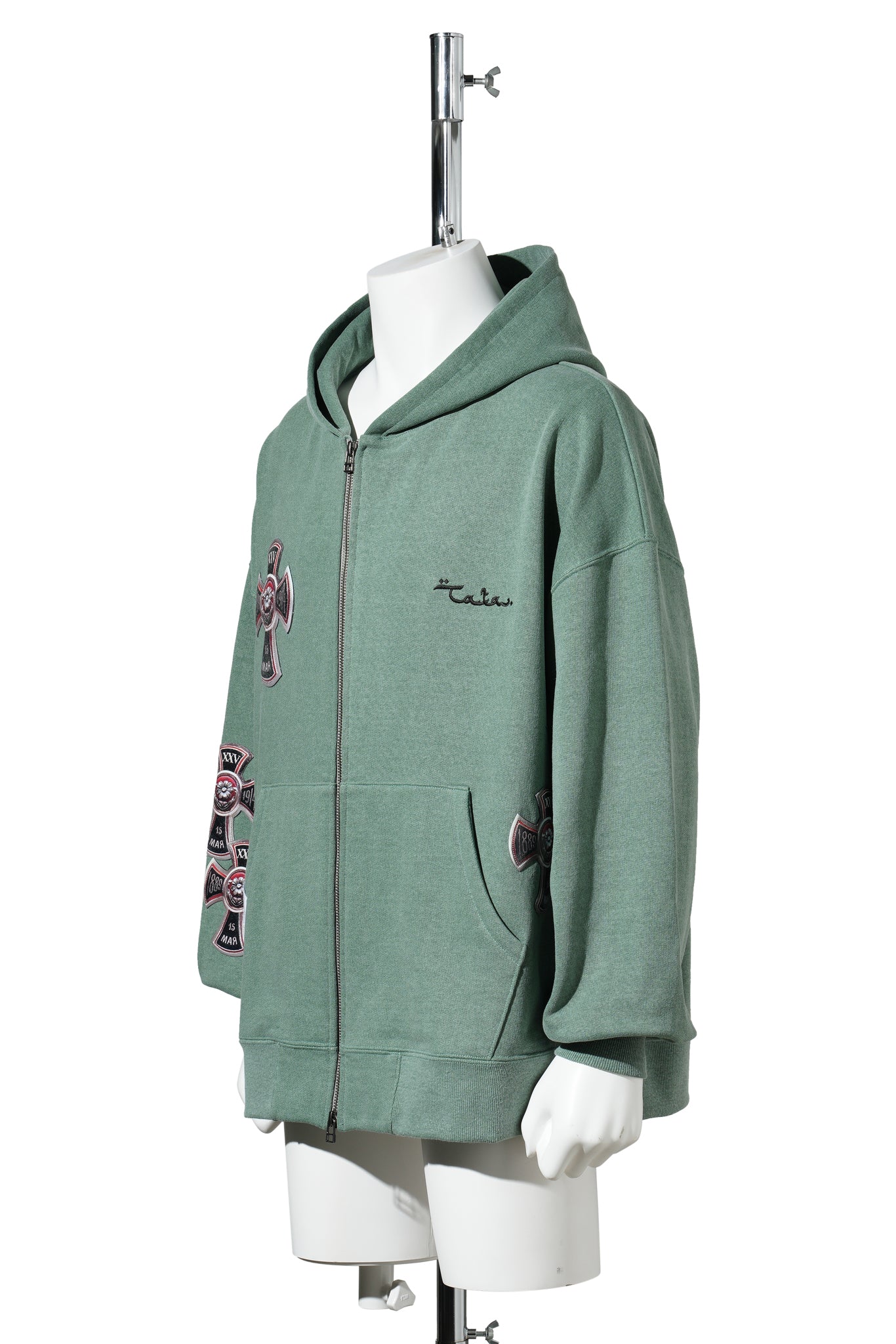 3D CROSS PARKA / GREEN