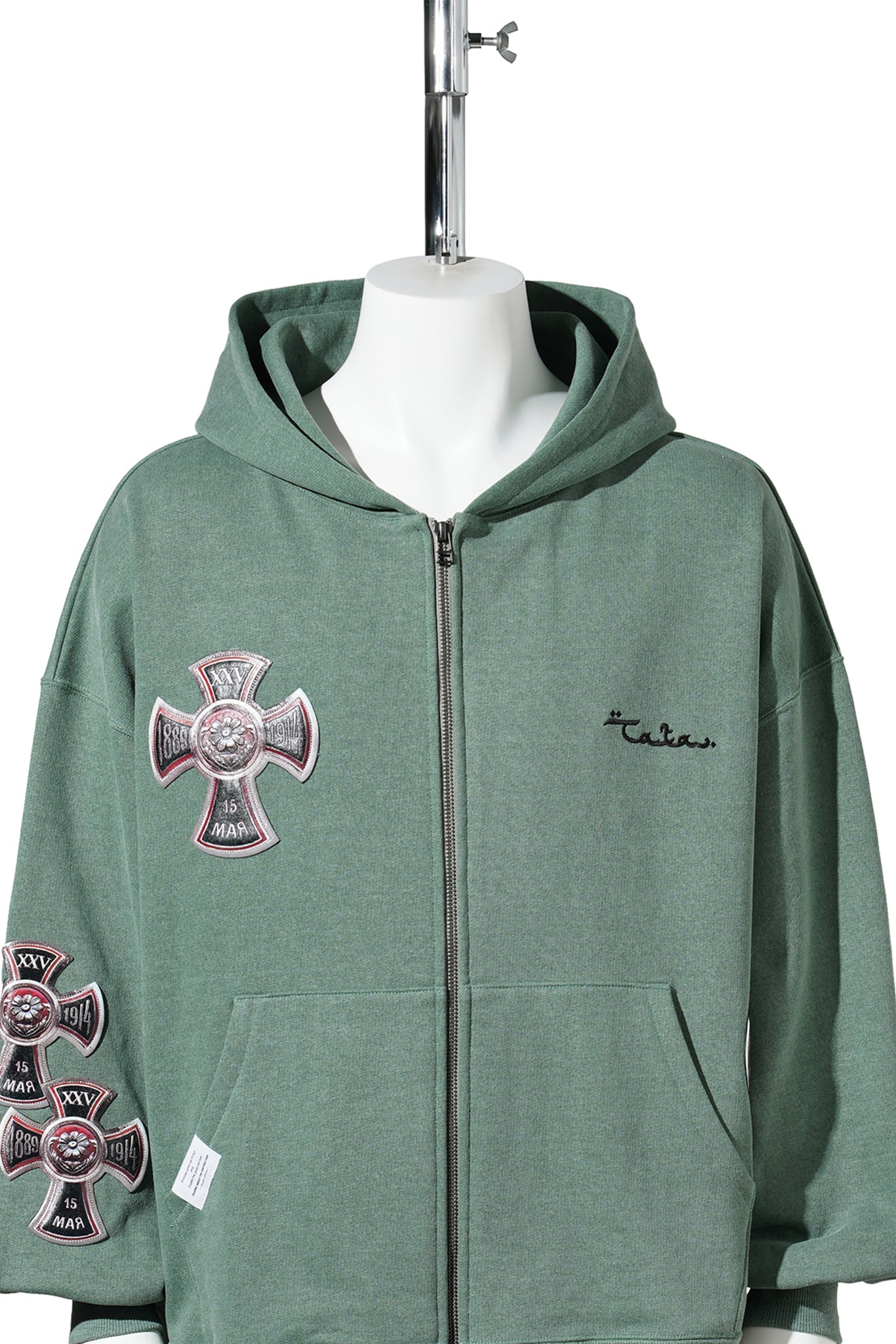 3D CROSS PARKA / GREEN