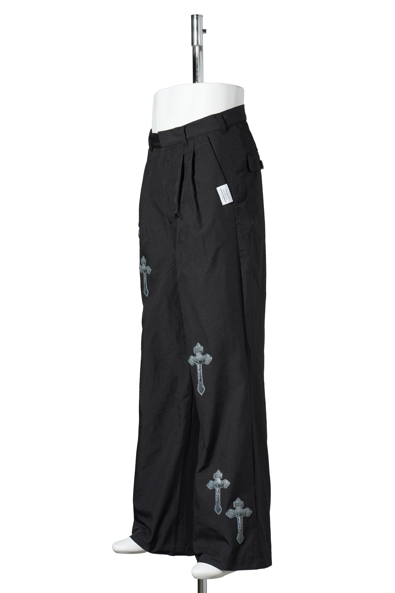 3D CROSS PANTS / BLACK