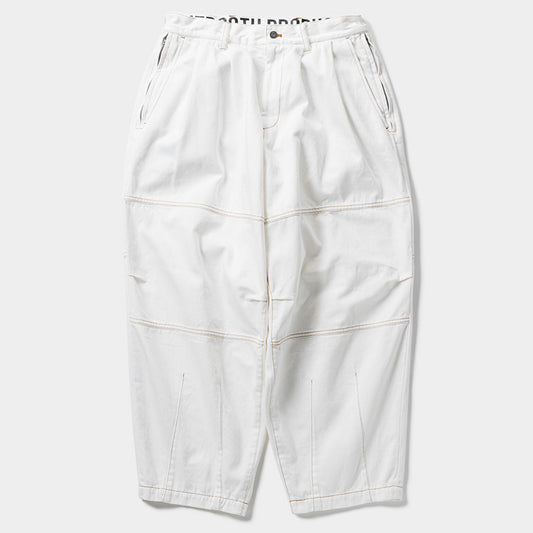 DENIM BALLOON PANTS / WHITE