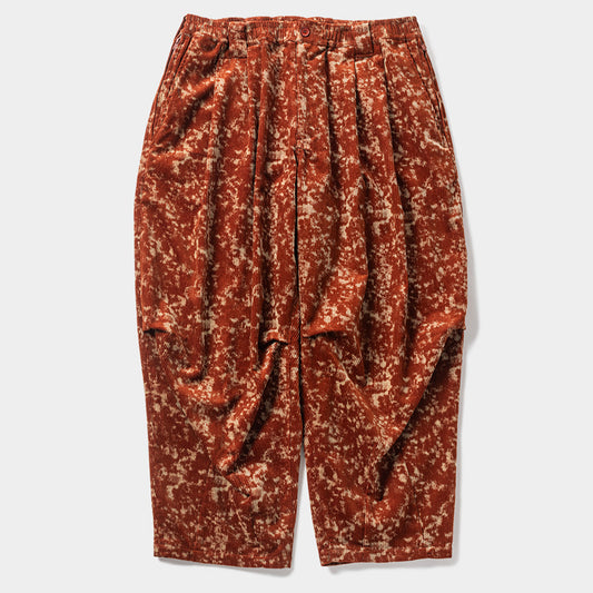 BLEACH CORD BALLOON PANTS / BROWN