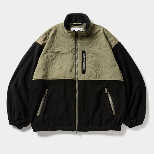 T QUILT FLEECE JACKET / OLIVE