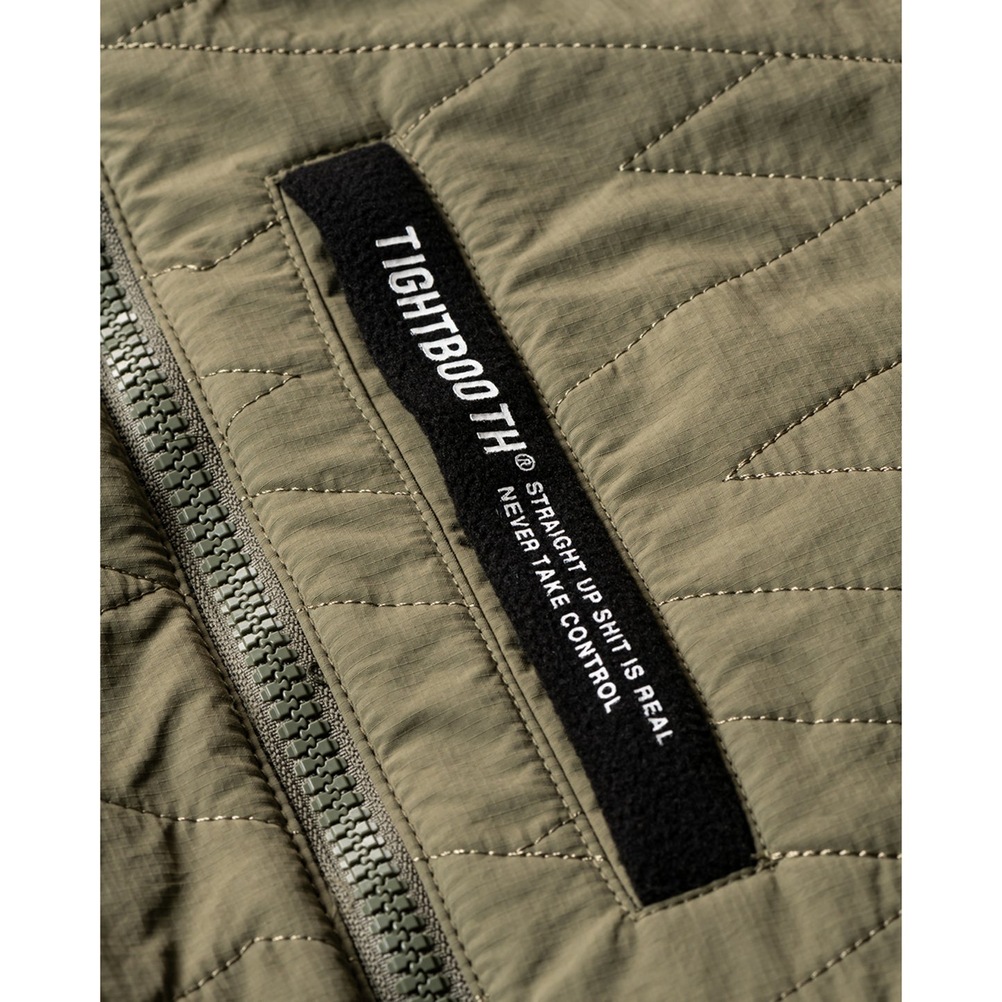 T QUILT FLEECE JACKET / OLIVE