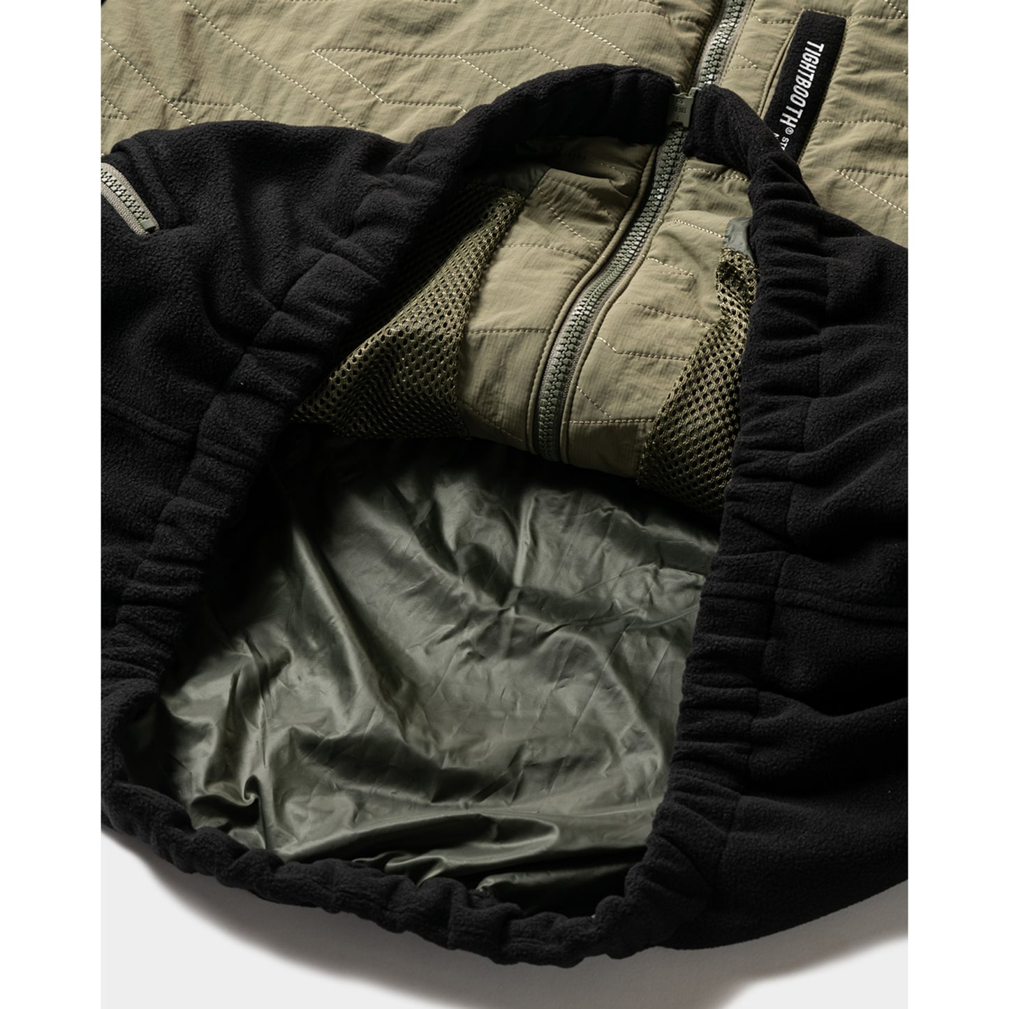 T QUILT FLEECE JACKET / OLIVE