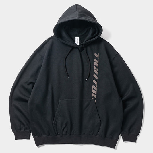 STRAIGHT UP HOODED SWEAT SHIRT / BLACK