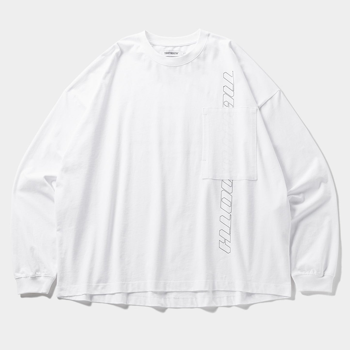 STRAIGHT UP L/S T-SHIRT / WHITE