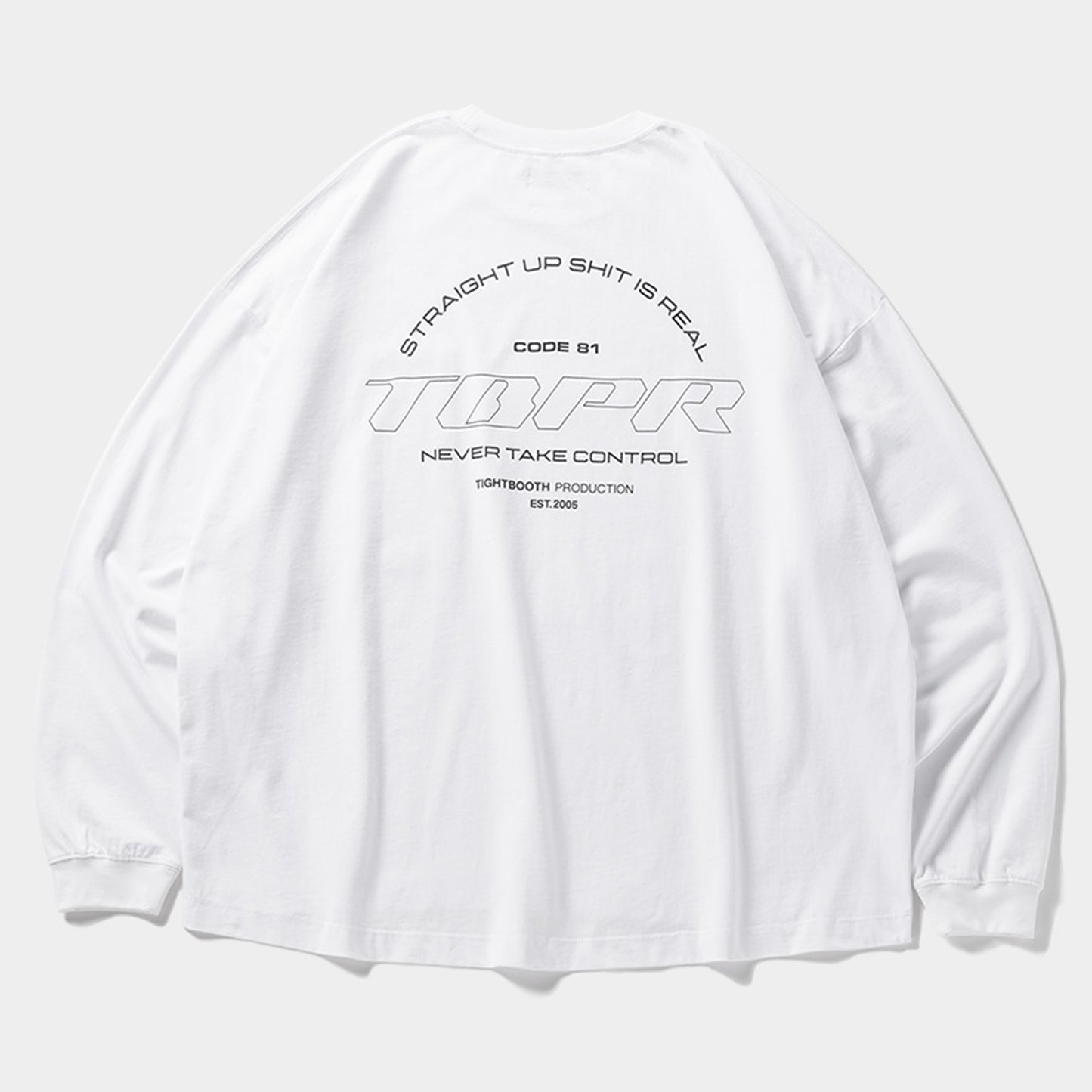 STRAIGHT UP L/S T-SHIRT / WHITE