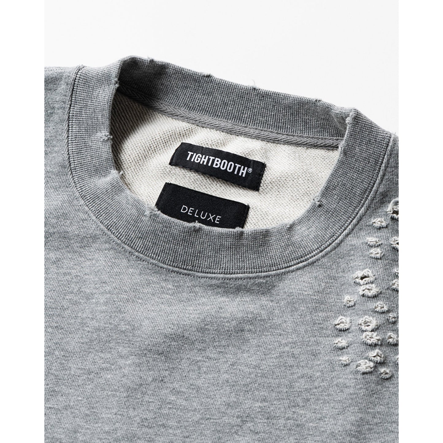 DAMAGE CREW SWEAT(TIGHTBOOTH x DELUXE) / GRAY