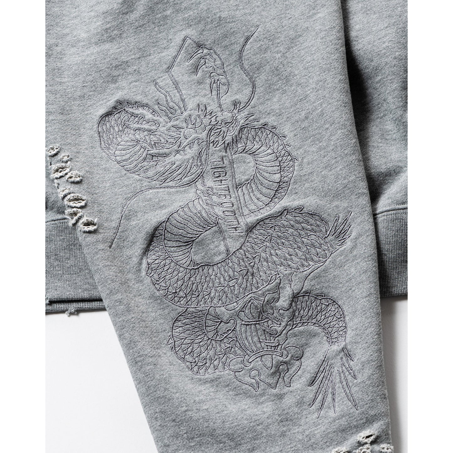 DAMAGE CREW SWEAT(TIGHTBOOTH x DELUXE) / GRAY