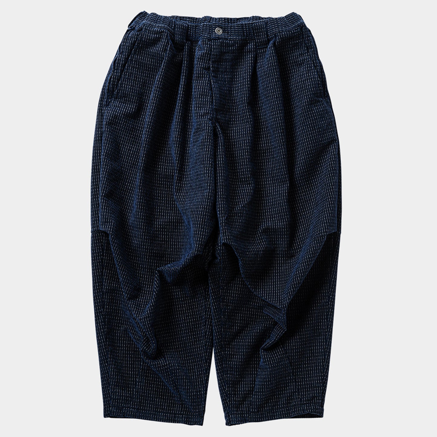 DOT CORD BALLOON PANTS / NAVY