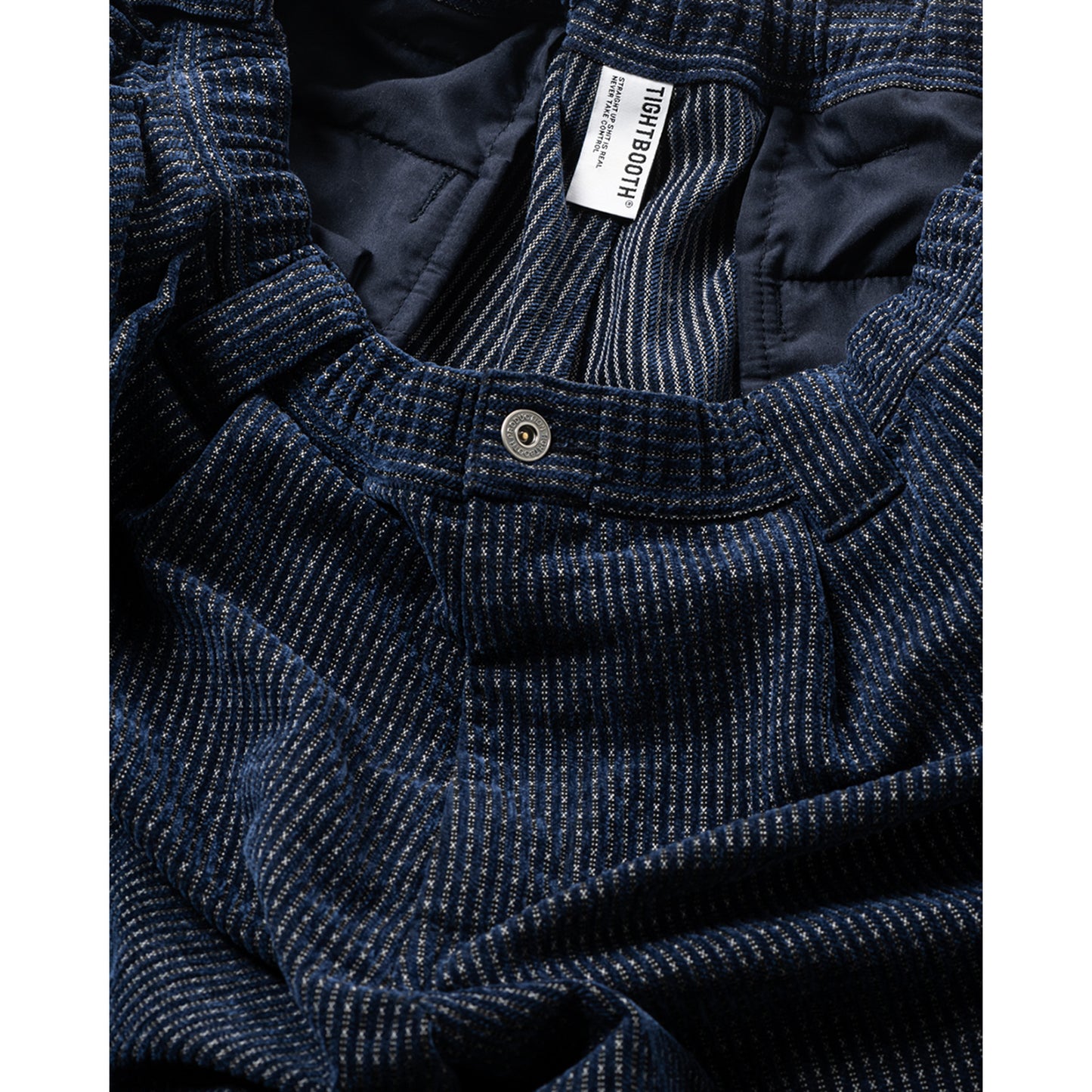 DOT CORD BALLOON PANTS / NAVY