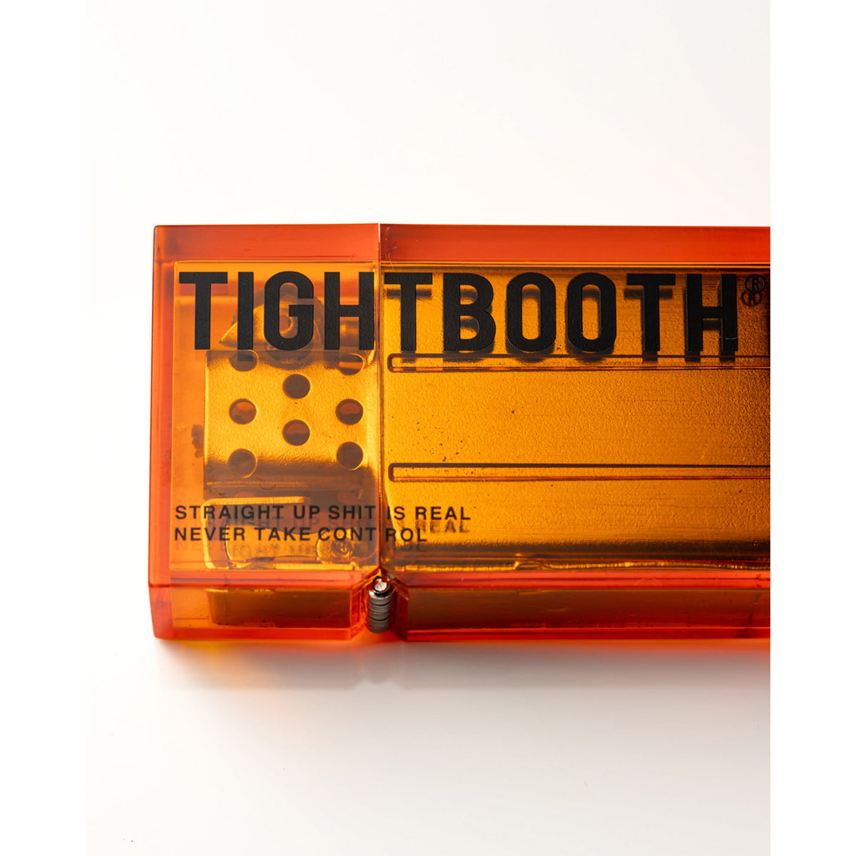 LABEL LOGO HARD EDGE LIGHTER / ORANGE