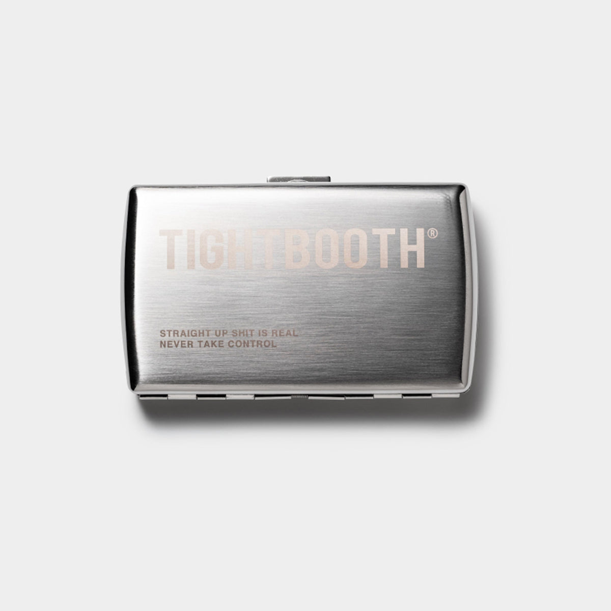LABEL LOGO CIGARETTE CASE -SILVER- / SILVER