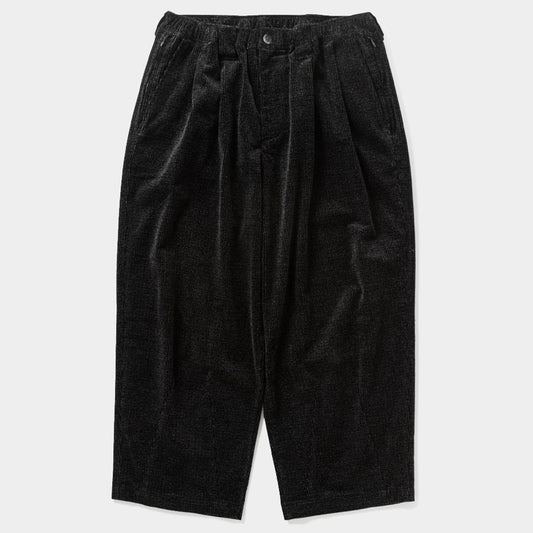 CORD BAGGY SLACKS / BLACK