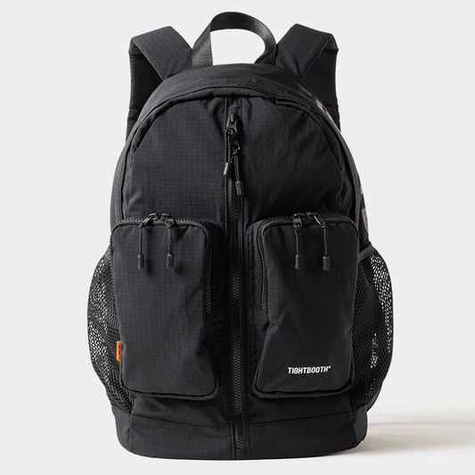 DOUBLE POCKET RIPSTOP BACKPACK / BLACK