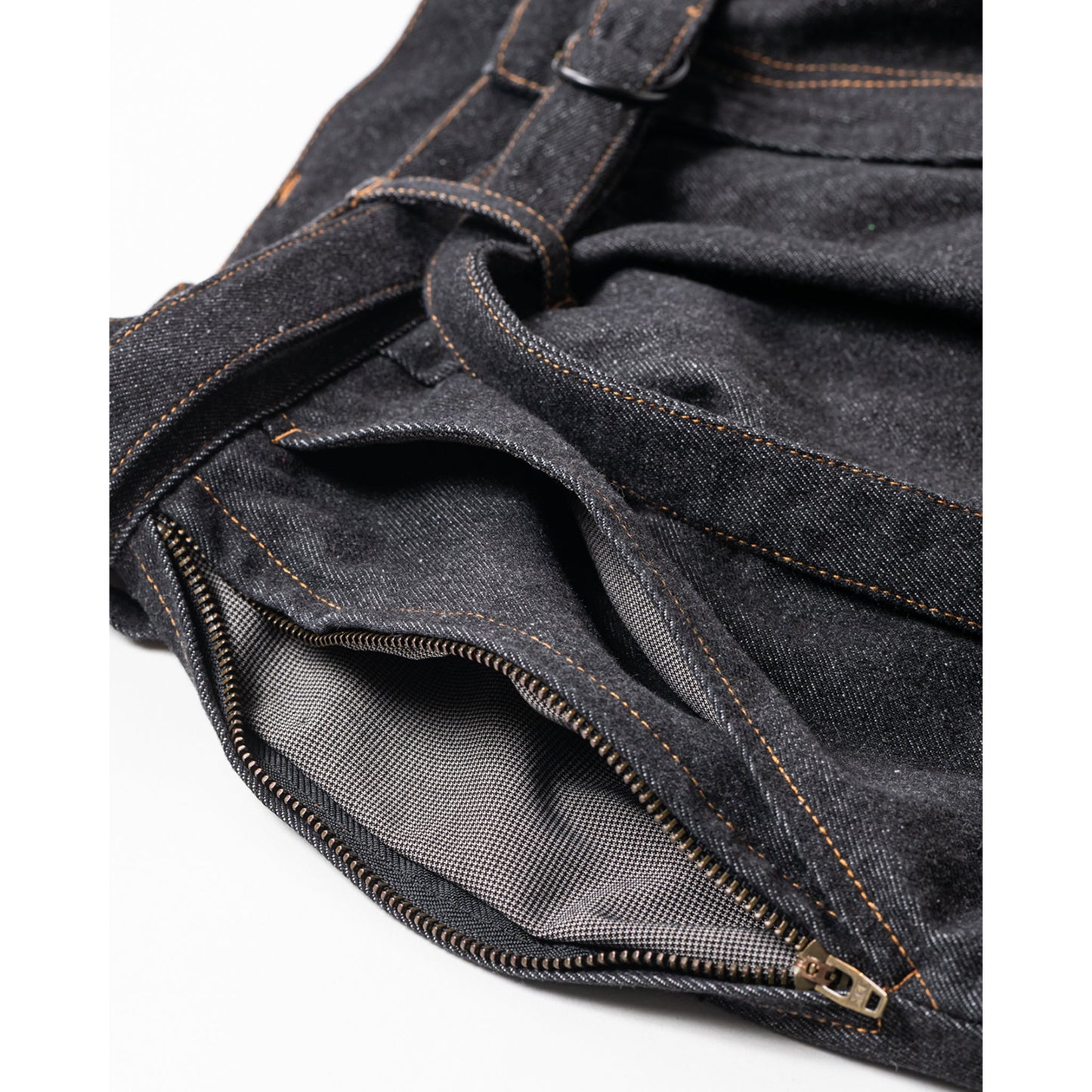 DENIM BALLOON PANTS / BLACK
