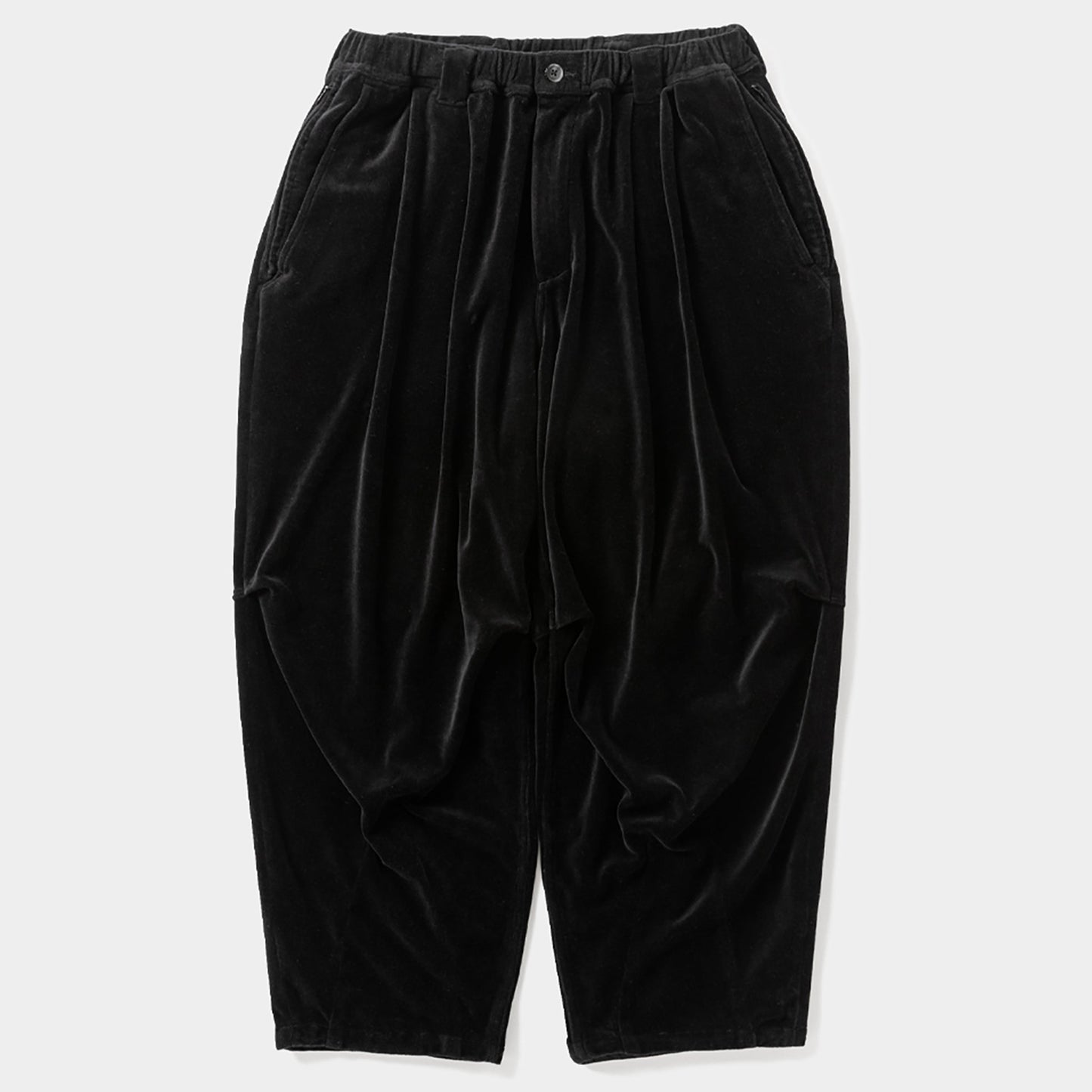 VELOUR BALLON PANTS / BLACK